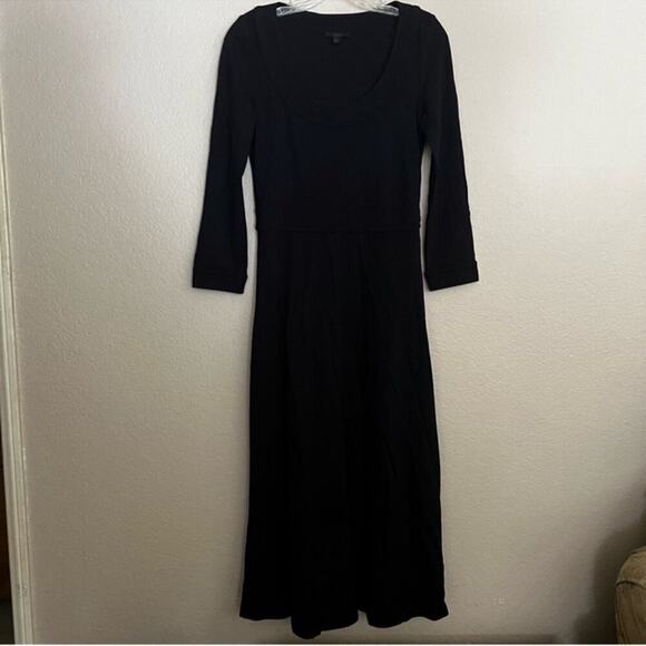 COS Navy Scoop Neck Midi Dress Size: S - Picture 1 of 8